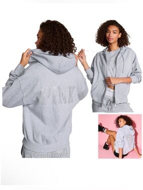 VSPINK Rhinestone Bling Fashion Show Halftime Jacket NEW
